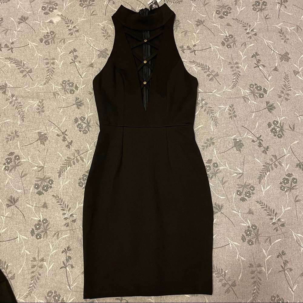 LF lace up dress